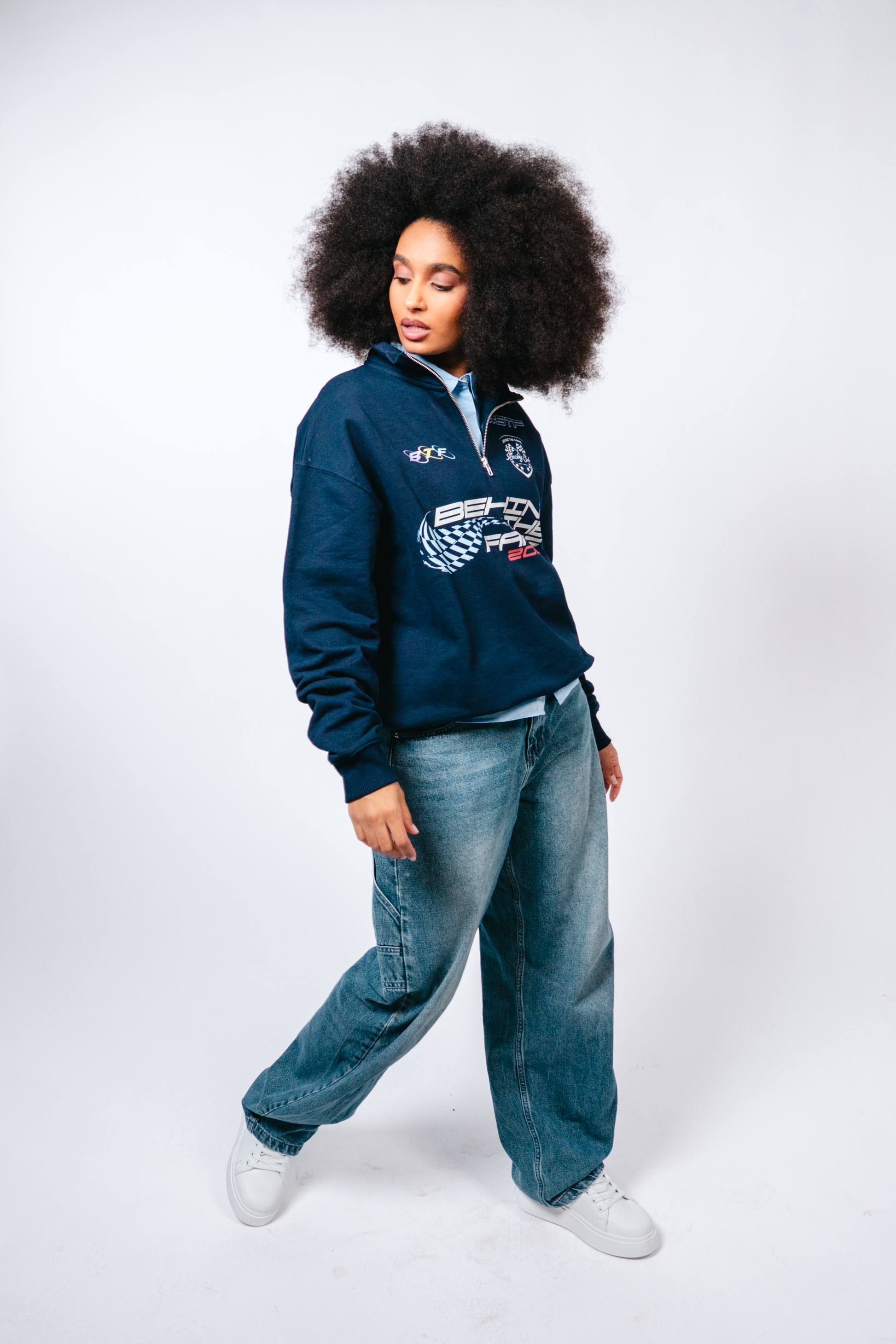 #BTF RACING CLUB POLO ZIP HOODIE