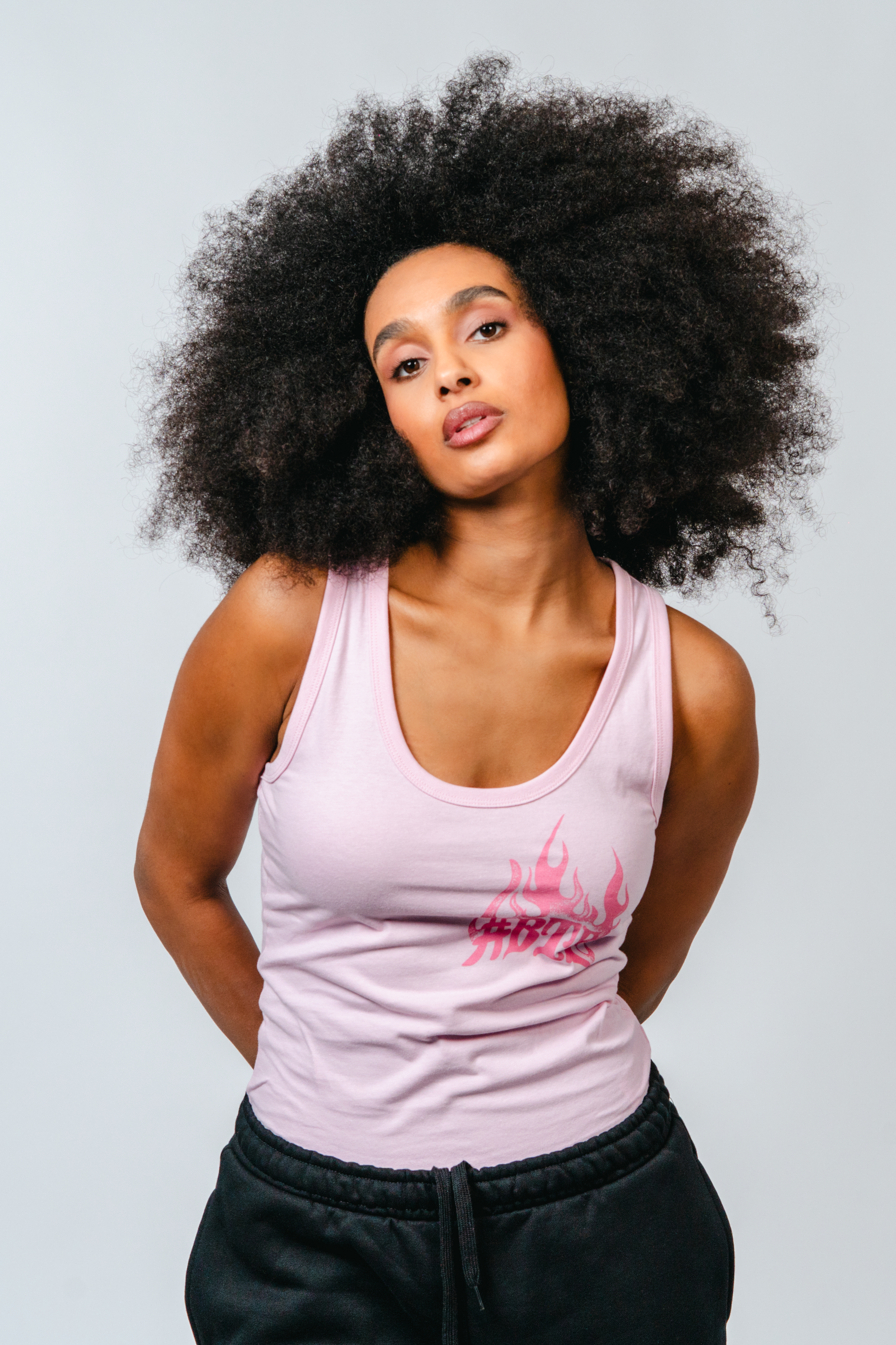 #BTF FLAMES TANKTOP PINK