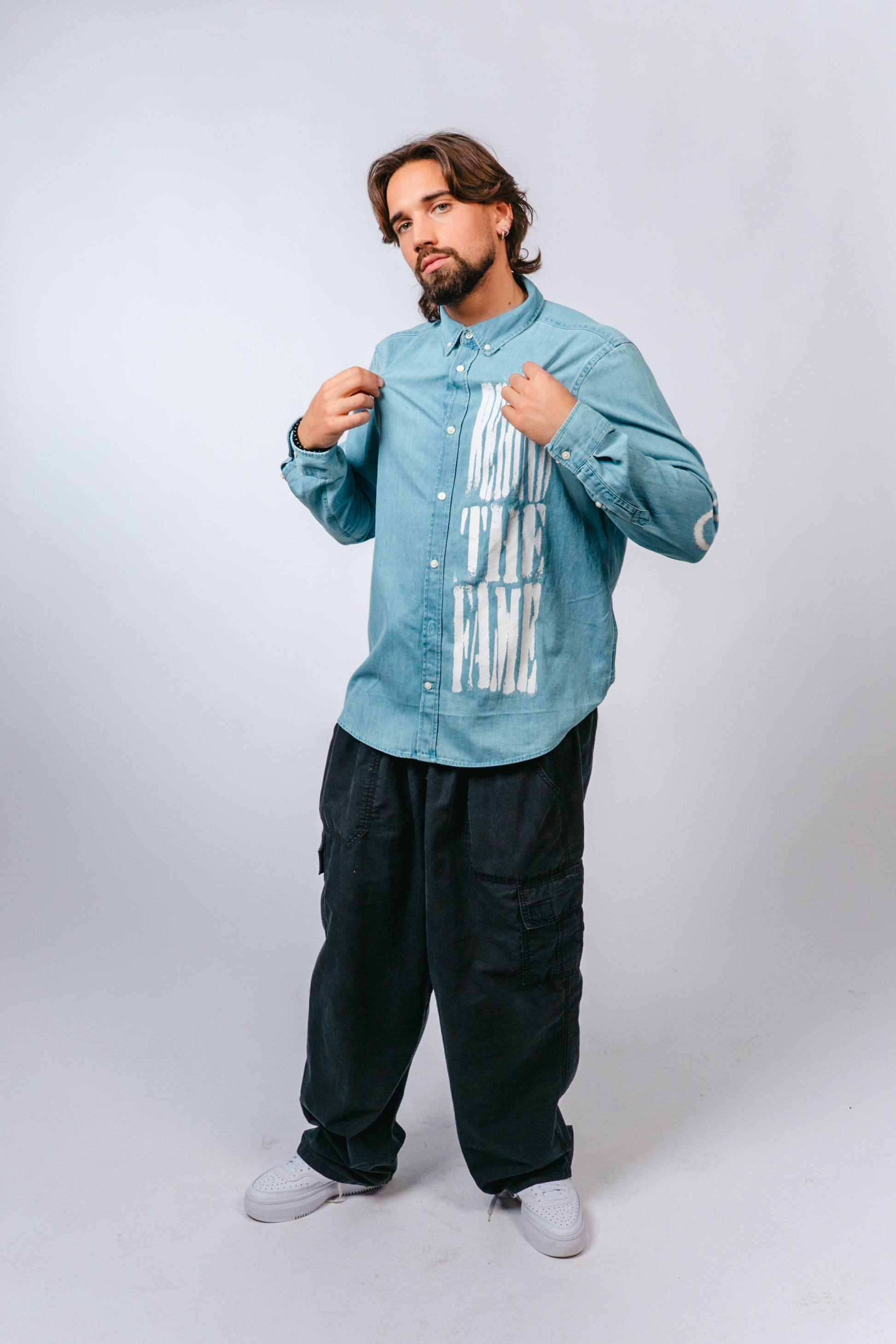 #BTF SMILE DENIM SHIRT